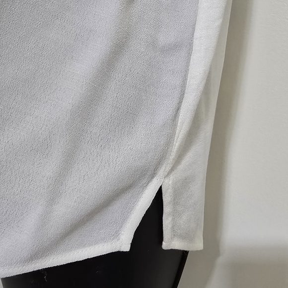 PALE SKY Quin Sleeveless Lace Crochet Flowy Boho Elegant Evening‎ Top L Ivory - Picture 5 of 14